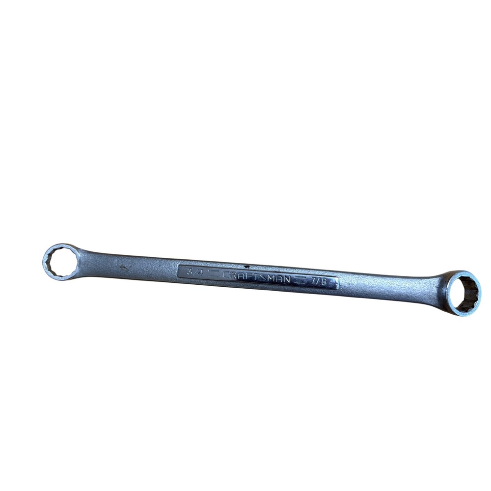 Craftsman 3/4 x 7/8 Double Box End Wrench 12 Point Forged USA V-43928